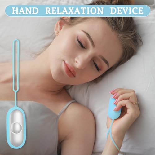 Compact Handheld Sleep Device - Relaxation Tool for Improved Sleep, Mood & Focus, Adjustable Massage Intensity, Portable & Easy to Carry（Blue）