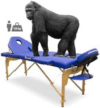 QUIRUMED Elite Folding Wooden Massage Table, White, 194 x 70 cm, Leatherette, Portable, Foldable backrest, Removable headrest, Face hole, Adjustable height, up to 150 kg