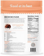 Quay Naturals Organic Brown Rice Flour Finely Milled 2 lb – Gluten Free, Non‑GMO, Whole Grain, Vegan Baking Flour, Stone Ground All Purpose Flour