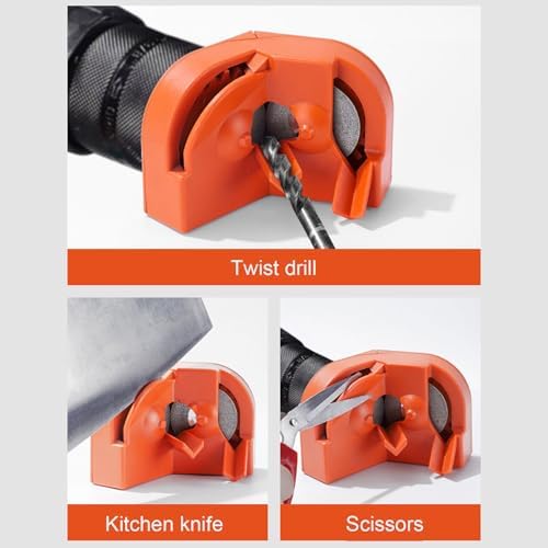 Drill Bit Grinding Sharpener, Multipurpose Electric Drill Bit Sharpener Pro Drill Bit Grinding Sharpener Portable Drill Grinder Grinding Tool for Sharpening Plane Cutter, Cutter