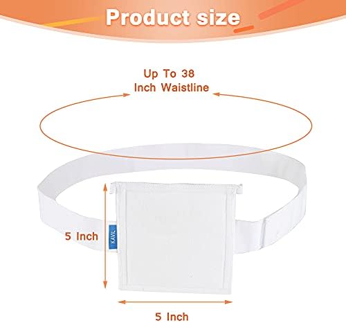 NEPPT G Tube Holder Belt Feeding Tubes Accessories G Tube Covers Peg Tube Gastrostomy Catheter Pd Dialysis Belt Pads Drainage Medical Abdominal Dialysis for Men Women(28"~37")