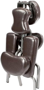 Master Massage Bedford Massage Chair Full Body Portable- Lightweight Chair with Carrying Case-Tattoo Chair Height Adjustable Folding Chair Face Cradle Salon Chair SPA (Coffee)