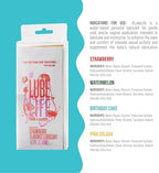 LubeLife Flavors Pack, Water-Based Flavored Personal Lubricants 8 x 0.3 Oz - Strawberry, Watermelon, Birthday Cake and Pina Colada lube for Men, Women and Couples, Made Without Added Sugars