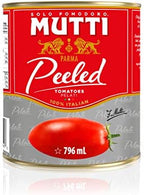 Mutti Whole Peeled Tomatoes (Pelati), 28 oz. | 1 Pack | Italy’s #1 Brand of Tomatoes | Fresh Taste for Cooking | Canned Tomatoes | Vegan Friendly & Gluten Free | No Additives or Preservatives