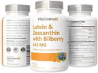 Lutein with Zeaxanthin, Vegan Capsules, 120 Count, 40 mg Lutein + 4 mg Zeaxanthin per Serving, Non-GMO, Gluten-Free