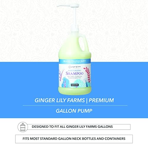 Ginger Lily Farms Premium Gallon Pump, Dispenses One Ounce Per Pump, Fits Most Standard Gallon Bottles and Containers