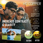 proSPORT Blue Light Blocking Bifocal Sunglass Readers, Amber HD Lens, Safety Z87 Lens, Wraparound Sport Frame, Men Women