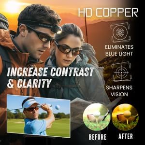 proSPORT Blue Light Blocking Bifocal Sunglass Readers, Amber HD Lens, Safety Z87 Lens, Wraparound Sport Frame, Men Women
