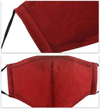 Van Caro Adult Washable Cloth Face Mask Reusable and Adjustable with Filter Pocket