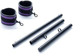Heavy Duty Stainless Steel Expandable Spreader Bar with 2pcs Adjustable Straps, Yoga Pilate Bar for Bedroom, Home Exercise Sports Training Fitness Gear