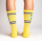 Sock It To Me, Women's Athletic Ribbed Crew Queen Bee Socks, One Size