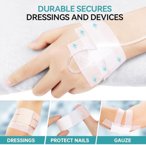 Dimora Paper Medical Tape 16 Rolls- Hypoallergenic White Surgical Tape for Sensitive Skin，Breathable First Aid Wound Tape with Pain-Free Removal，Secures Dressing and Medical Devices -1" x 10 Yards