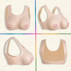 Silicone Breastplate Fake Boobs Backless Breast Forms For Crossdresser Drag Queen Breasts Enhancers Forms