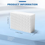 50-Pack Extra-Thick Melamine Sponges – 3.94" × 2.76" × 1.18" Durable Kitchen & Bathroom Cleaning Pads – Powerful, Non-Scratch, Water-Activated Magic Sponge(Ultra-Durable)