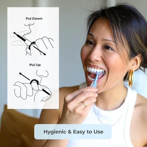 PUL 2-in-1 Aligner Removal Tool and Chewies for Invisalign Aligners, Retainers and Trays - Patented Invisalign Remover Tool for Easy Removal & Secure Fit - Pack of 1, White