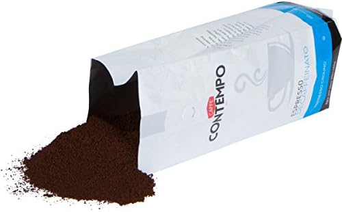 CAFFÉ CONTEMPO DECAF Italian Style Ground Espresso, Water Process Decaffeination, 1 LB, Fine Grind, Dark Roast, Freshly Roasted Coffee, Great for Moka Pot