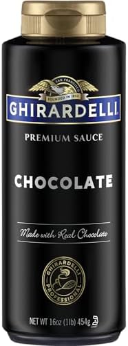 Ghirardelli Chocolate Sauce, Black Label 16oz Squeeze Bottle (Pack of 2)
