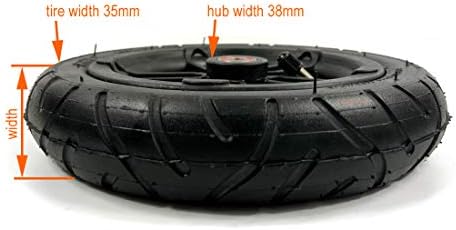 L-faster 200x35 Pneumatic Tyre Use Nylon Hub Fit M8 or M6 Axle 8" Air Wheel for Scooter Replacement 8 Inch Inflatable Wheel Tube