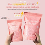 Hard Wax Beads for Hair Removal, 2.5lb, Rose Oil Infused, Brazilian Bikini Wax for Women Men, Sensitive Skin, Full Body Legs Face Underarms Waxing Beads
