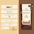 Callebaut 823 Milk Chocolate Callets - 22 LBS Belgian Baking Chocolate Callets - Min 30.2% Cocoa butter, 4.9% fat free cocoa, 6% Milk fat, 15.8% Fat free milk - Recipe 823NV-595 - 22 Lbs (10 kg)