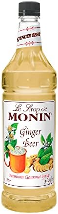 Monin - Ginger Beer Ale Syrup, Crisp and Authentic Ginger Flavor, Great for Cocktails, Mocktails, & Sodas, Vegan, Non-GMO, Gluten-Free - 1 Liter (33.8 fl oz)