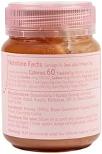 Streamland Rose Flavored Honey Premium New Zealand Honey Infused with Natural Rose Essence, Floral & Sweet Taste, 12 oz