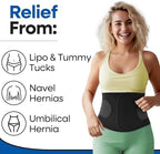Hernia Belt for Men or Women | Postpartum Belly Band & Belly Wrap | C Section Belly Binder & Abdominal Binder | Post Surgery & Pregnancy Tummy Tuck | Hysterectomy, Umbilical Inguinal Hernia | (S/M)