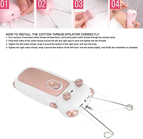 Electric Facial Hair Remover Wire, Replacement Cotton Thread for Epilator Hair Removal, for Electric Facial Threading Hair Removal for Women Body Hair Removal Device