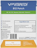 B12 Patch for Energy Plus – 75 Count Pack - B12 Patches – B12 with Methylcobalamin & Guarana