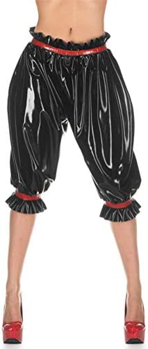 Latex Gummi Rubber Black Long Bloomers Trousers Pants 0.4mm