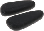 Generic - Set of 2 Premium Hot Stones for Relaxation, 8x3.2x2cm, Black