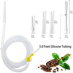 Coffee Enema Bag Kit - 5.0ft Silicone Hose 2L Enemas at Home Water & Colon Detox Cleanse Kit