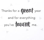 American Greetings Thank You Card for Teacher (A Great Year)