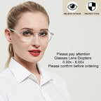 Round Reading Glasses Women Retro Nerd Readers Lightweight 1.00 1.25 1.50 1.75 2.00 2.25 2.50 2.75 3.00 3.25 3.50 3.75 4.00 5.00 6.00 (Transparent, 275)