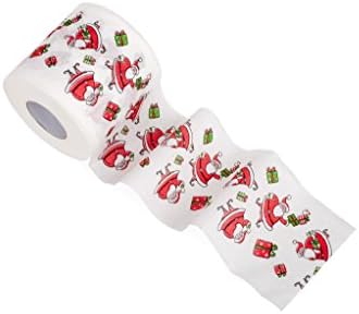 SummitLink 2 Rolls of Merry Christmas Toilet Paper Tissue Napkin Prank Fun Birthday Party Novelty Gift Idea