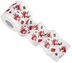 SummitLink 2 Rolls of Merry Christmas Toilet Paper Tissue Napkin Prank Fun Birthday Party Novelty Gift Idea