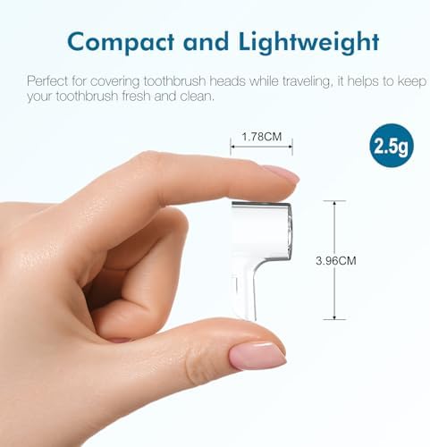 Toothbrush Covers for Oral b & iO Electric Toothbrush Head, Pack of 6(Transparent)