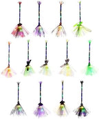 Lighted Witch Broom with LED Lights Halloween Witches Broomsticks Props Costume Accessories for Decoration