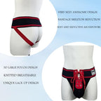 JOCKMAIL Men's Briefs Jock Strap Athletic Supporter Wide Belt Comfortable Men Sport Underwear Briefs for Gym Sport