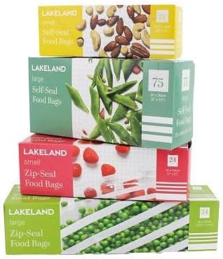 75 Lakeland Self-Seal Food Storage Bags 20 x 30cm