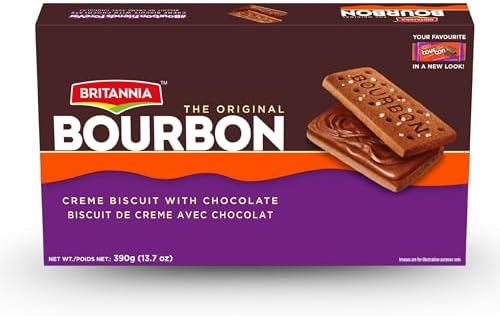 BRITANNIA Bourbon the Original-Choco Creme Biscuits 13.7oz /390g (Pack of 1)