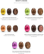 Godiva Chocolate Easter Egg Gift Box, Assorted Milk & Dark Chocolate Mini Eggs, Foil-Wrapped Gourmet Easter Chocolate Gifts, Kosher, 18 Pc