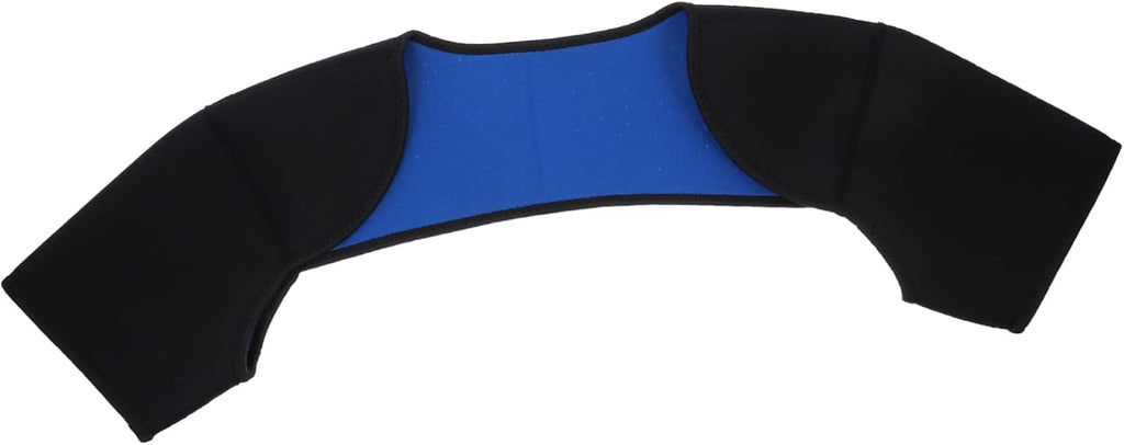 Healifty Sbr Double Shoulder Brace Support Pads for Sports Basketball Weightlifting Outdoor Mountaineering Breathable Compression Shoulder Strap Size L