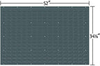 Akro-Mils 30655 Louvered Steel Wall Mount Panel Garage Organizer for Hanging AkroBin Storage Bins, 52-Inch W x 34-Inch H, Grey, Single