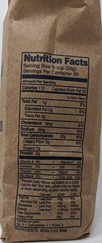 JT Pollard Fine White Cornmeal Bundle - 2 x 32 Oz Bags of J.T. Pollard White Corn Meal, Bundled with Recipe Sheet