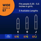 MyONE Custom Fit Large Sized Condoms | Tailored Width & Length | Max Pleasure | Triple Tested Softer Latex | Lubricated | Nontoxic, Vegan, Non-GMO | 64M: Super Wide (64), Length 9.3” (M)