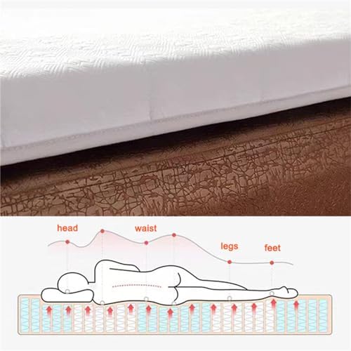Memory Foam Massage Bed Pad with Hole,Spa Massage Table Pad & Face Cradl,Massage Table Mattress Topper with Headrest and Elastic Bands, Thicken Non-Slip Lash Bed Cushion (Bed Not Included) (75*31.5)
