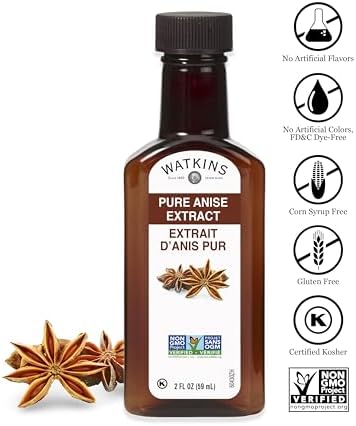Watkins Pure Anise Extract, 2 oz. Bottles, Pack of 6 (Packaging May Vary)