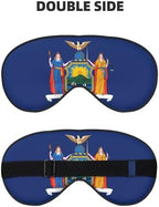 New York Flag Soft Eye Mask â€“ Comfortable Sleep Mask for Side Sleepers, Light Blocking, Relaxing Pressure-Free Eyemask, Black