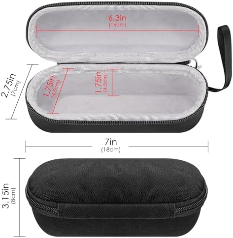 Thermometer Protective Case Compatible with Braun ThermoScan 7 / iProven Pro Series, Constant Temperature Storage Box with Probe Cover, Portable Travel Organizer (Black)